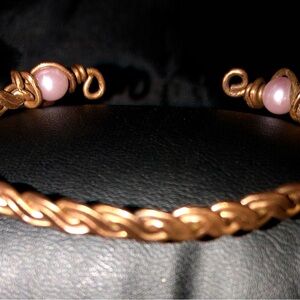 Artisan small copper cuff